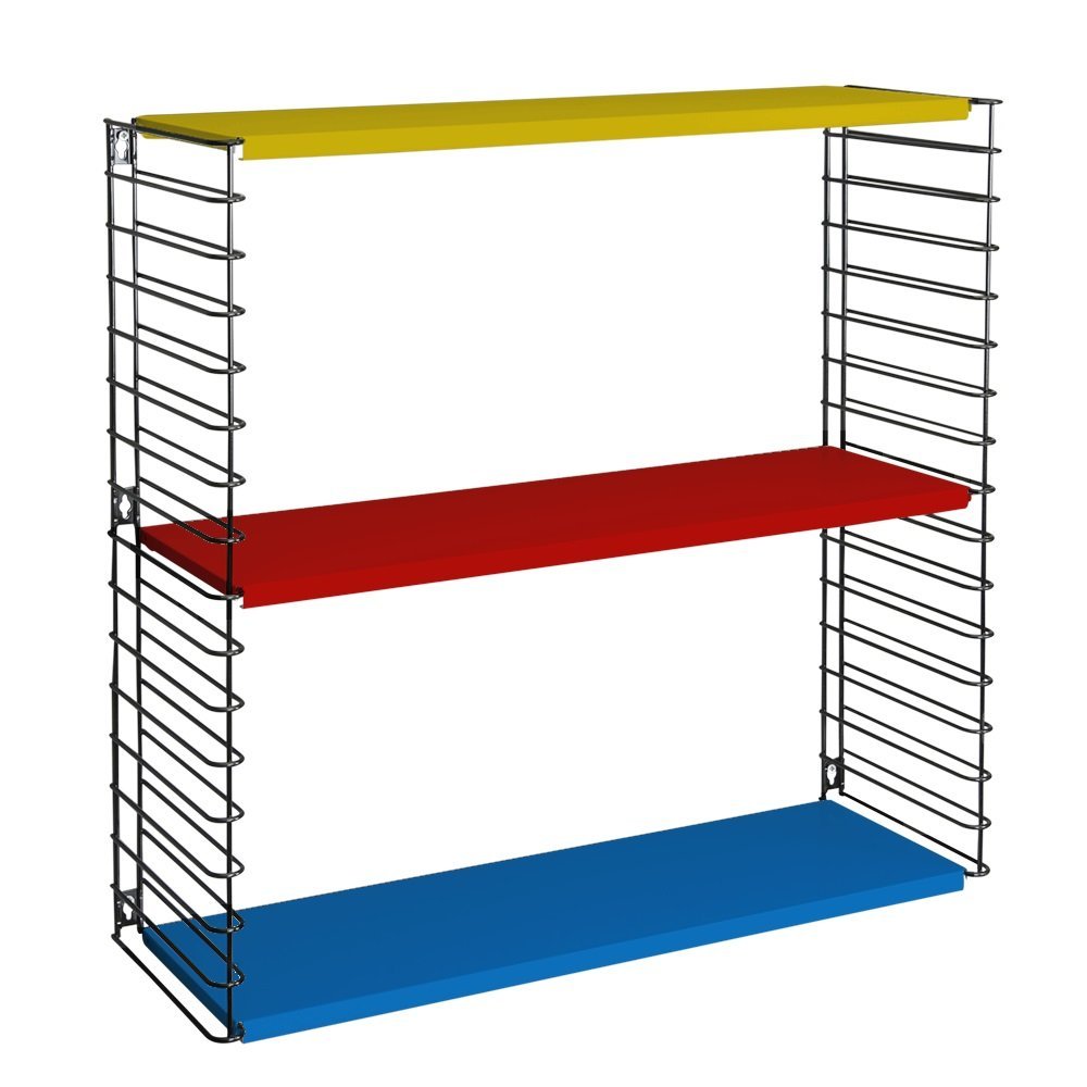 Tomado Tricolour Modular Metal Shelf, 70 x 21 x 68cm.