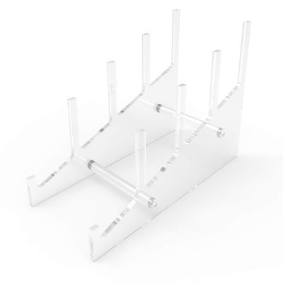 FixtureDisplays Set of 2 Pcs Medium Multiple Plate Acrylic Rack Display Holder 10749