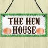 RED OCEAN The Hen House Garden House Hanging Plaque Chicken Coop Sign Indoor Outdoor Gift view 2