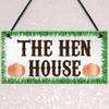 RED OCEAN The Hen House Garden House Hanging Plaque Chicken Coop Sign Indoor Outdoor Gift view 3