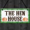 RED OCEAN The Hen House Garden House Hanging Plaque Chicken Coop Sign Indoor Outdoor Gift view 4