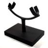 6.2" Display Stand for Slab/Slice/Fossil/Flat Minerals Base for Rocks Minerals and Crystals Black One Arm Two Prong Holder view 2