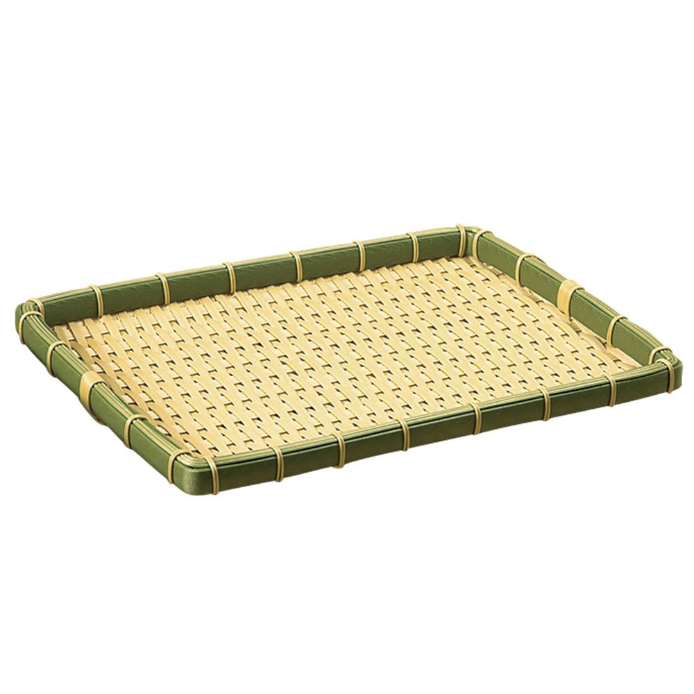 Banyo 91-055C Resin Bamboo Square Long Basket, Shallow No. 45