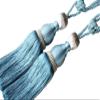 Curtain Buckle One Pair High-grade European Style Curtains Tieback Rope Retro Tassel (Gray blue) view 2
