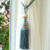 Curtain Buckle One Pair High-grade European Style Curtains Tieback Rope Retro Tassel (Gray blue) view 3