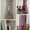 Curtain Buckle One Pair High-grade European Style Curtains Tieback Rope Retro Tassel (Gray blue) view 4