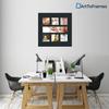 ArtToFrames Collage Photo Frame Double Mat with 1-5x20 and 6-6x6 Openings and Satin Black Frame view 2