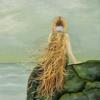 Mermaid on a Cliff Canvas Wrap view 2