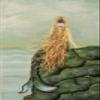 Mermaid on a Cliff Canvas Wrap view 3