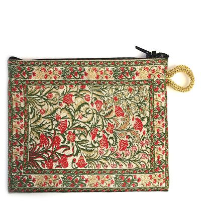 Religious Gifts Tulips Symbol of Love Tapestry Coin Change Rosary Case Pouch 5 1/2 inch