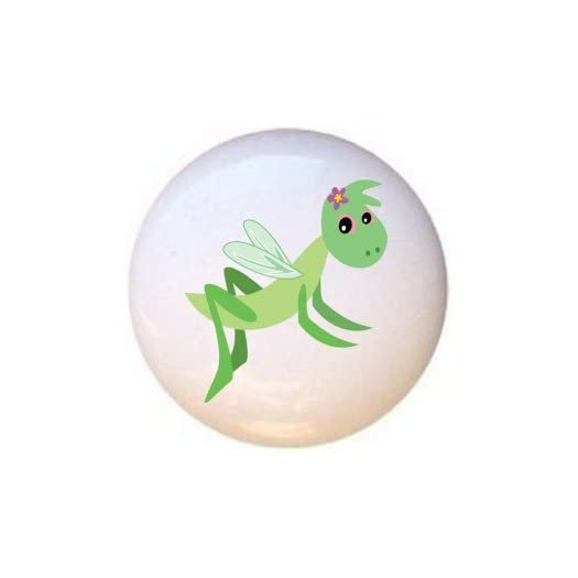 Grasshopper - Pond Life Bugs Insects Frog Lily Pad Dragonflies - DECORATIVE Glossy CERAMIC Cupboard Cabinet PULLS Dresser Drawer KNOBS