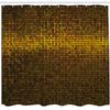 Ambesonne Abstract Shower Curtain, Disco Theme Pattern Squares Digital Effect Pixel Mosaic Geometric Arrangement, Cloth Fabric Bathroom Decor Set with Hooks, 69" W x 70" L, Multicolor Mustard Apricot view 2