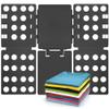 Geniusidea Shirt Folding Board T Shirt Folder for Adults Laundry Room Adjustable PP Plastic Folding Board Easy to Fold Clothes into a Uniform Size, Black view 1