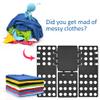 Geniusidea Shirt Folding Board T Shirt Folder for Adults Laundry Room Adjustable PP Plastic Folding Board Easy to Fold Clothes into a Uniform Size, Black view 2