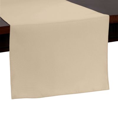 Ultimate Textile 14 x 90-Inch Polyester Table Runner Tan Beige