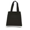 12 PACK Party Favor Cotton Tote Gift Bags with Handles, Bright Colors by SHOPINUSA (Black) view 1