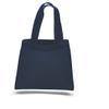 12 PACK Party Favor Cotton Tote Gift Bags with Handles, Bright Colors by SHOPINUSA (Navy) view 1