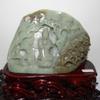6.1" China Certified Nature Hetian Nephrite Jade Hand Carved Kwan-yin Statues Decoration view 3
