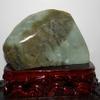 6.1" China Certified Nature Hetian Nephrite Jade Hand Carved Kwan-yin Statues Decoration view 4