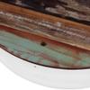 vidaXL Two Piece Bowl Shaped Coffee Table Set in Solid Reclaimed Wood and Steel Frame - Versatile, Durable, Uniquely Beautiful, Perfect for Any Living Room or Lounge view 3