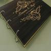Darling Souvenir Handmade Wedding Guest Book Rustic Wood Wooden Engraved Advice Book Photo Album Custom Scrapbook view 2