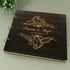 Darling Souvenir Handmade Wedding Guest Book Rustic Wood Wooden Engraved Advice Book Photo Album Custom Scrapbook view 4