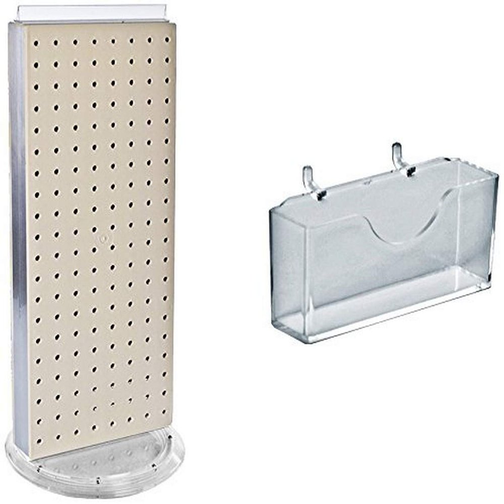 Azar Displays 700505-ALM Counter Gift Card Holder with 20 pockets, Aluminum