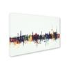 Trademark Fine Art Stuttgart Germany Skyline V by Michael Tompsett, 16x24-Inch-Inch view 2