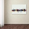 Trademark Fine Art Stuttgart Germany Skyline V by Michael Tompsett, 16x24-Inch-Inch view 3
