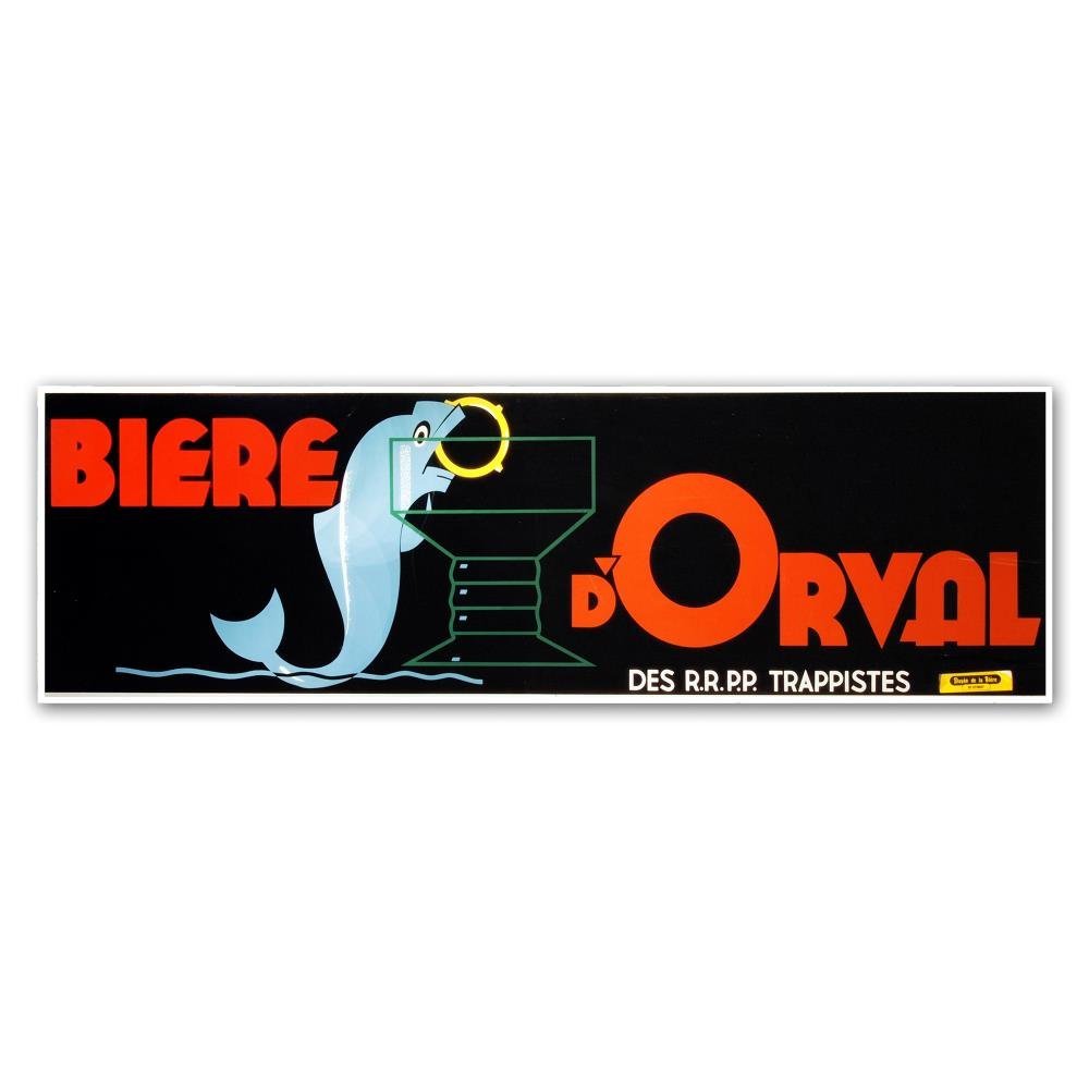 Trademark Fine Art Beer Orval by Vintage Apple Collection, 10x32-Inch-Inch