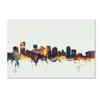 Trademark Fine Art Phoenix Arizona Skyline by Michael Tompsett, 16x24-Inch-Inch view 1