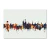 Trademark Fine Art Iowa City Iowa Skyline V by Michael Tompsett, 16x24-Inch-Inch view 1