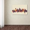 Trademark Fine Art Houston Texas Skyline by Michael Tompsett, 16x24-Inch-Inch view 3