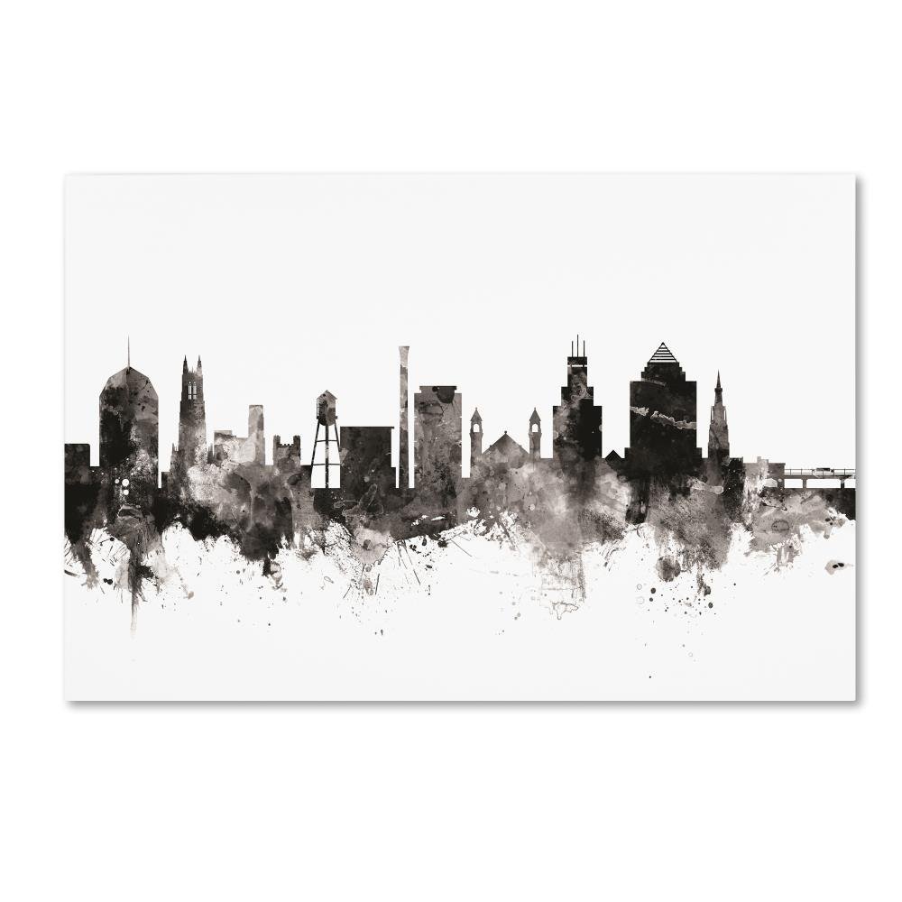 Trademark Fine Art Durham North Carolina Skyline III by Michael Tompsett, 16x24-Inch-Inch