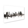 Trademark Fine Art Durham North Carolina Skyline III by Michael Tompsett, 16x24-Inch-Inch view 2