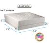 Dream Solutions USA Legacy Full Size (54"x75"x8") Mattress and Low Profile Box Spring Set - Fully Assembled, Good for Your Back, Long Lasting and 2 Sided view 2