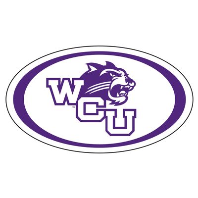 Western Carolina Magnet (Oval WCU CAT Magnet (3",6",12"), 3 in)