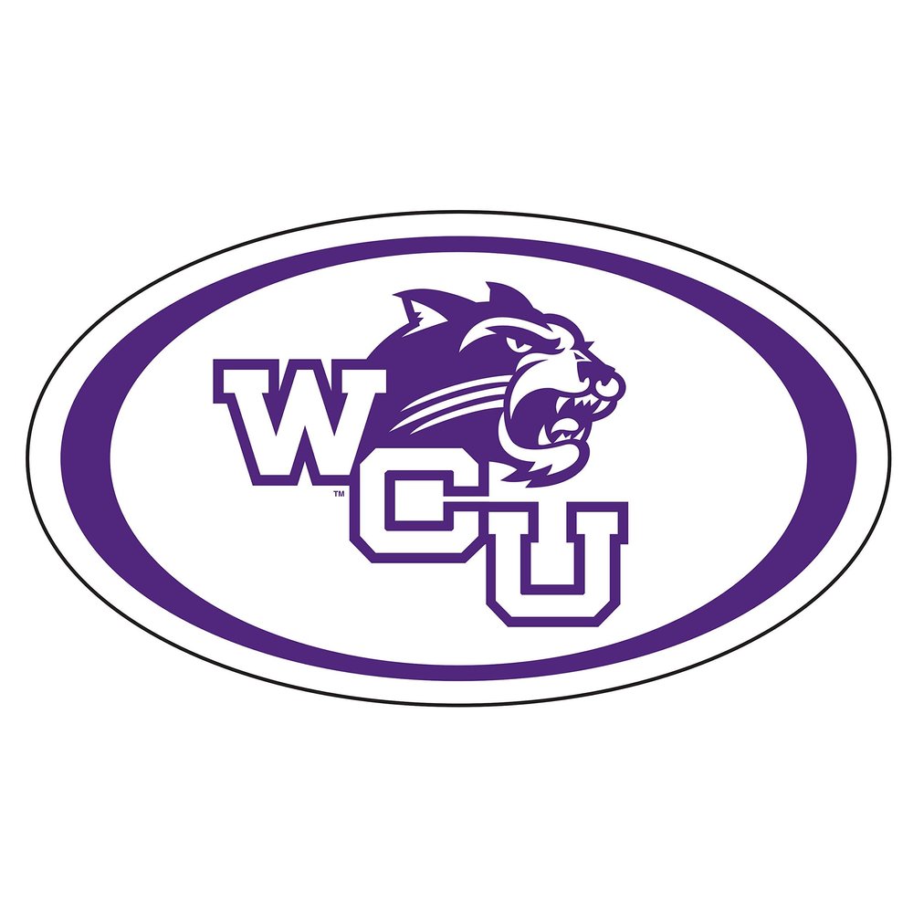 Western Carolina Magnet (Oval WCU CAT Magnet (3",6",12"), 3 in)