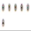 SET OF 6 KNOBS - Skull Set #51321 - Happy Sugar Skulls Skeleton - DECORATIVE Glossy CERAMIC Cupboard Cabinet PULLS Dresser Drawer KNOBS view 1
