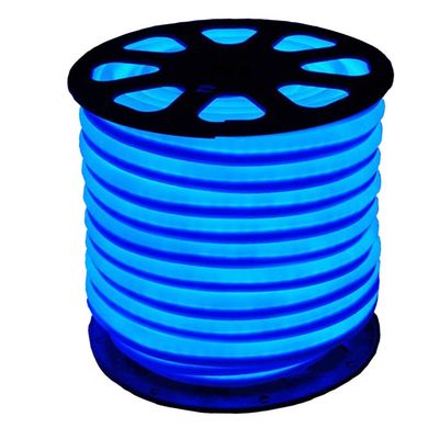 XUNATA Waterproof LED Neon Rope Light 12V SMD 2835 120 LEDs/m Flexible LED Strip Bar Letter Sign Lamp for Garden Patio Party Christmas Thanksgiving Outdoor Decoration (20m LED Strip+Connector, Blue)