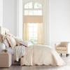 BrylaneHome Bedding Lightweight All Season Florence Quilted Oversized 100% Cotton Ultra Supreme Softness Bedspread - Queen, Oatmeal view 1
