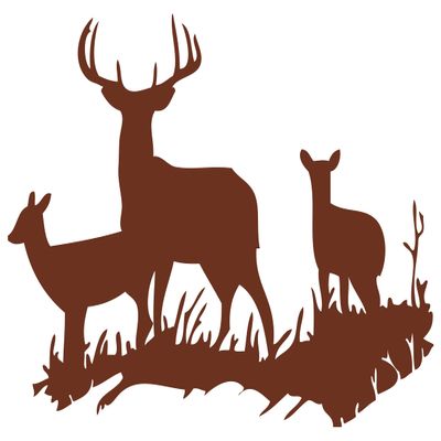 Brown 22'' X 31'' Buck Deer DOE Hunting Vinyl Wall Decals Quotes Sayings Words Art Decor Lettering Vinyl Wall Art Inspirational Uplifting