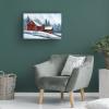 Trademark Fine Art Red Barn Winter by Debbi Wetzel, 16x24-Inch Canvas Wall Art view 4