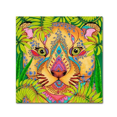 Tropical Paradise 14 Color by Hello Angel, 18x18-Inch Canvas Wall Art