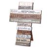 Lighthouse Christian Products Believe God Will Distressed Wood 9 Inch Stacked Wood Cross Figurine view 1
