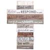 Lighthouse Christian Products Believe God Will Distressed Wood 9 Inch Stacked Wood Cross Figurine view 2