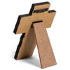 Lighthouse Christian Products Believe God Will Distressed Wood 9 Inch Stacked Wood Cross Figurine view 3