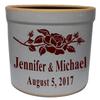 allsignsco 2 Gallon Personalized Stoneware Crock - Rose view 1