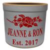 allsignsco 2 Gallon Personalized Stoneware Crock - Rose view 3