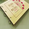 Handmade Wooden Photo Album Guestbook Personalised Wedding Wood Engraved Scrapbook view 2
